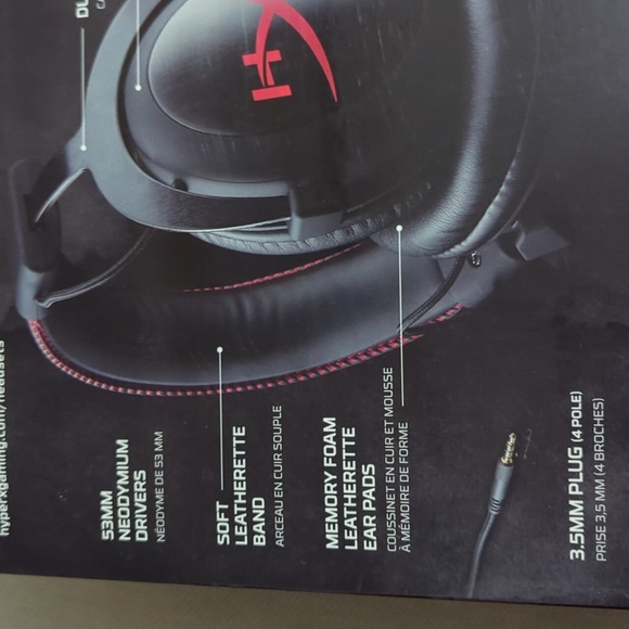 Kingston HyperX Cloud Core Headset 53MM Mini 3.5MM Jack Plug - Picture 7 of 15